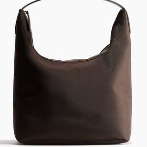 H&M Dark Brown Twill Shoulder Bag/NWT
